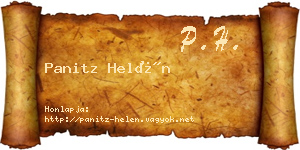 Panitz Helén névjegykártya